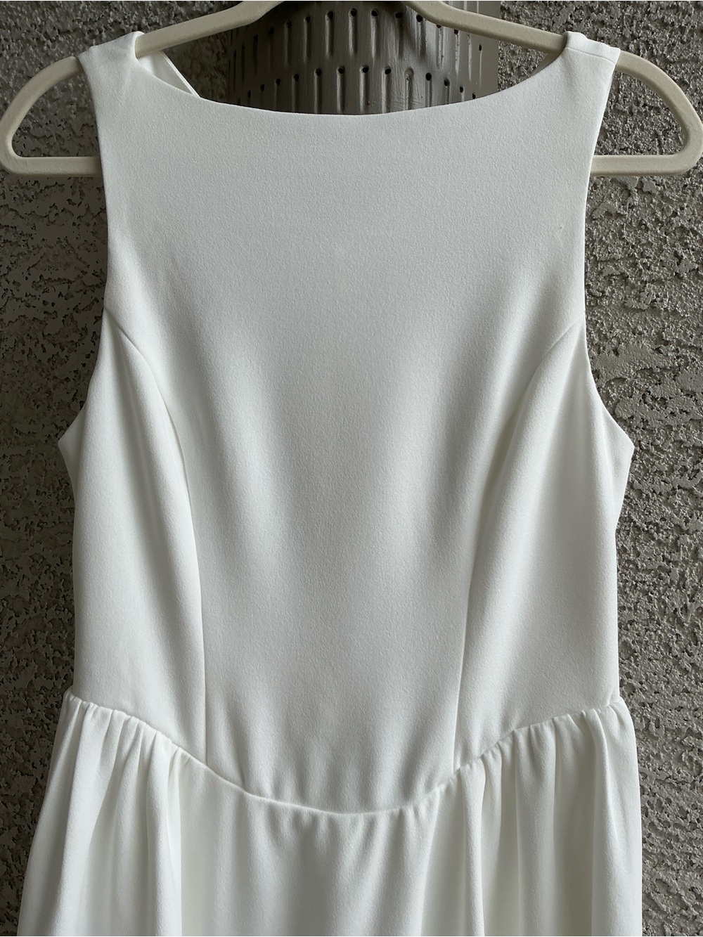 NWOT Lulu’s Kenly White Boat Neck Cutout Midi Dress Medium Chic Coastal Vacation - Picture 7 of 11